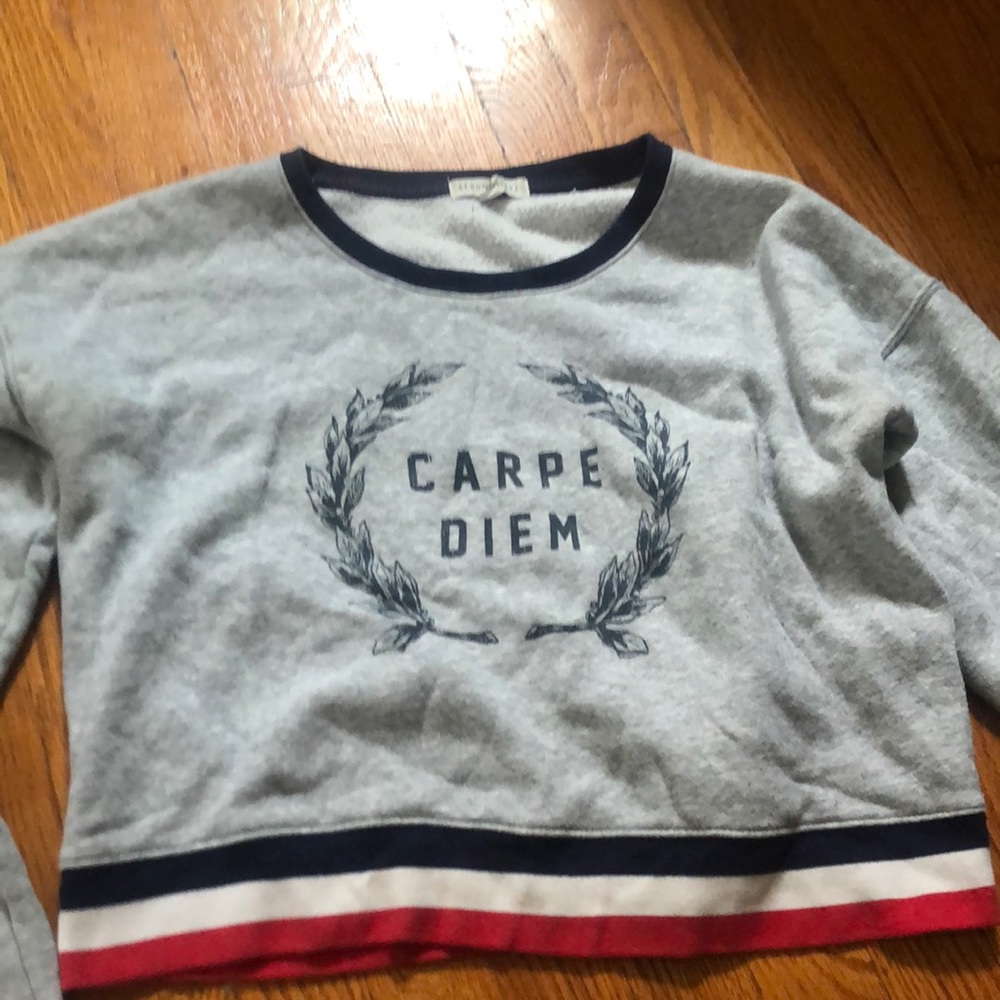 Carpe diem crop sweatshirt